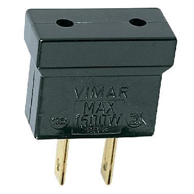 1351 - Vimar Spine e prese Adattatore 2P USA - P10 nero - VIMAR 01351 product photo Photo 01 3XL
