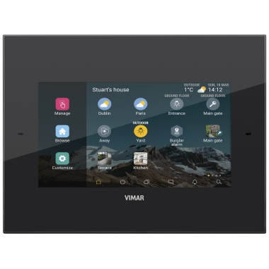 TOUCH SCREEN DOMOTICO IP 7IN POE NERO - VIMAR 01422 product photo Photo 01 3XL