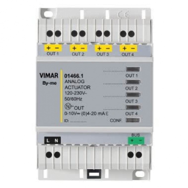 ATTUATORE DOMOTICO 4 USCITE ANALOGICHE - VIMAR 01466.1 product photo Photo 01 3XL