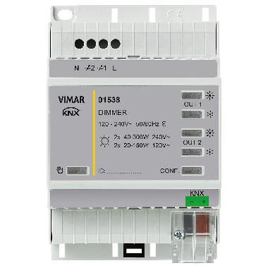 REGOLATORE KNX 2 OUT200W LED 120-240V - VIMAR 01538 - VIMAR 01538 product photo Photo 01 3XL