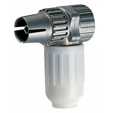 CONNETTORE TV-RD-SAT FEMMINA 90° BIANCO - VIMAR 01635 product photo Photo 01 3XL