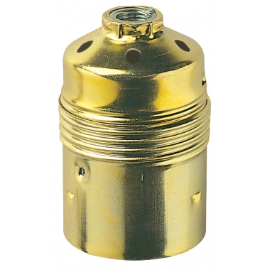 PORTALAMPADA E27 M10X1 CM+CPT OTTONE LISCIO - VIMAR 02142 product photo Photo 01 3XL