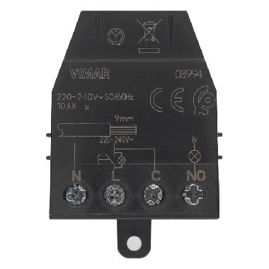 MODULO RELÉ 4 MORSETTI IMPULSI QUID 10AX - VIMAR 03994 - VIMAR 03994 product photo Photo 01 3XL