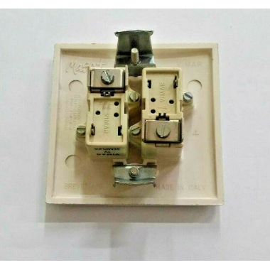 PRESA DOPPIA TV SEMPLICE  Ø9,5IEC AVORIO - VIMAR 06453 product photo Photo 02 3XL