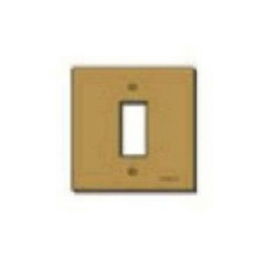PLACCA 1 MODULO OTTONE CON VITI SERIE 8000 - VIMAR 08505.OT product photo Photo 01 3XL