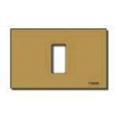 PLACCA 1 POSTO SCATTO ALLUMINIO BRONZO - VIMAR 08635.BR product photo Photo 01 3XL