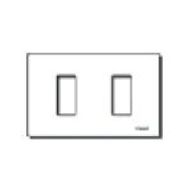 8000-PLACCA 2F SCATTO ALLUMINIO BIANCO - VIMAR 08636.Z - VIMAR 08636.Z product photo Photo 01 3XL