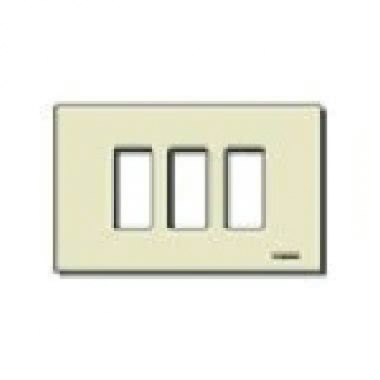 PLACCA 3F SCATTO RESINA AVORIO - VIMAR 08637.A product photo Photo 01 3XL