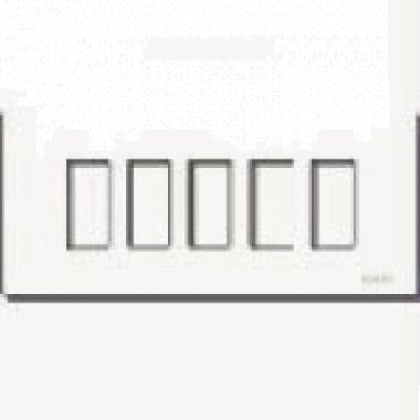 PLACCA 5 FORI SCATTO RESINA AVORIO - VIMAR 08639.A product photo Photo 01 3XL