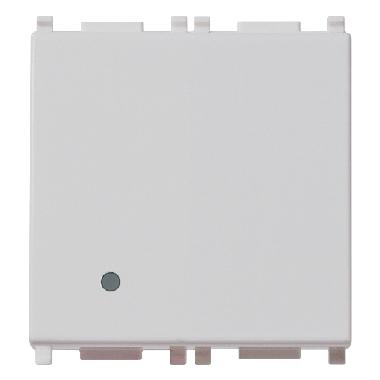 PLANA-INTERR 1P 10AX 2M ILLUMIN.SILVER - VIMAR 14000.2.SL product photo Photo 01 3XL