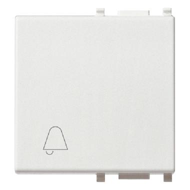 TASTO 2 MODULI SIMBOLO CAMPANELLO BIANCO - VIMAR 14022.C product photo Photo 01 3XL