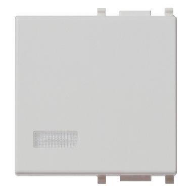 PLANA-TASTO 2M.ILLUM.C/DIFFUSORE SILVER - VIMAR 14027.SL - VIMAR 14027.SL product photo Photo 01 3XL