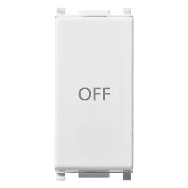 PULSANTE 1P NO+NC 10A SIMBOLO OFF BIANCO - VIMAR 14056.33 product photo Photo 01 3XL