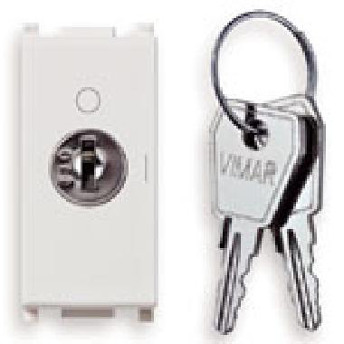 PLANA-PULSANTE 2P NO 16A+CHIAVE UNIF.000 BIANCO - VIMAR 14087.CU - VIMAR 14087.CU product photo Photo 01 3XL