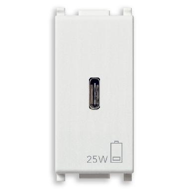 ALIMENTATORE USB C PD 25W BIANCO - VIMAR 14292.C.25 product photo Photo 01 3XL