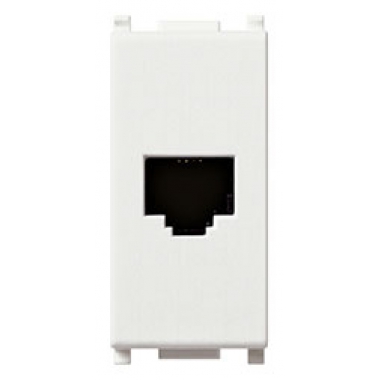 PRESA TELEFONICA RJ11 SERIE PLANA BIANCO - VIMAR 14320 product photo Photo 01 3XL