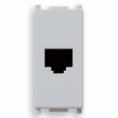 PRESA RJ11 TELEFONICA 6/4 SILVER SERIE PLANA - VIMAR 14320.SL product photo Photo 01 3XL