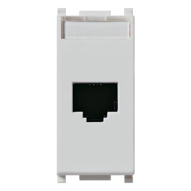 PLANA-PRESA RJ45 NETSAFE CAT5E UTP SILVER - VIMAR 14339.11.SL - VIMAR 14339.11.SL product photo Photo 01 3XL