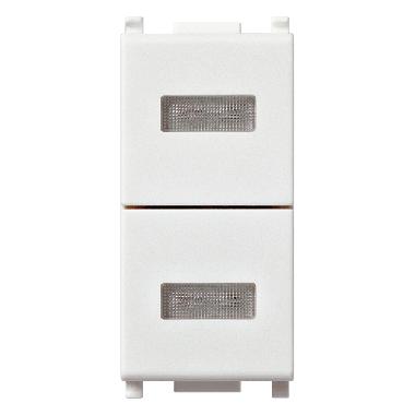 PLANA-DOPPIA SPIA NEUTRA BIANCO - VIMAR 14388 - VIMAR 14388 - VIMAR 14388 product photo Photo 01 3XL