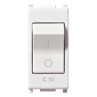 INTERRUTTORE MT 1P C10 120-230V 1,5KA BIANCO SERIE PLANA - VIMAR 14404.10 product photo Photo 01 3XL
