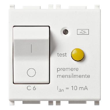 PLANA-INT. MTDIFF.1P+N C6 10MA 1,5KA BIANCO - VIMAR 14411/06 - VIMAR 14411/06 product photo Photo 01 3XL