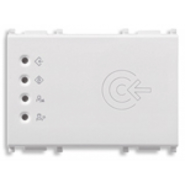 CRONOTERMOSTATO A BATTERIE LETTORE TRANSPONDER ESTERNO KNX BIANCO SERIE PLANA - VIMAR 14456 product photo Photo 01 3XL
