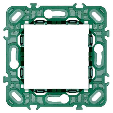 SUPPORTO 2 MODULI SENZA VITI INT71 - VIMAR 14603 product photo Photo 01 3XL