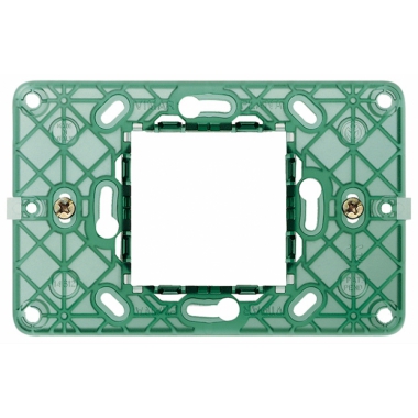 SUPPORTO 2 MODULI CENTRALI + VITI SERIE PLANA - VIMAR 14612 product photo Photo 01 3XL