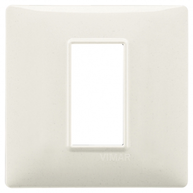 PLACCA 1 POSTO PER SCATOLA TONDA VIMAR PLANA COLORE GRANITO - VIMAR 14641.06 product photo Photo 01 3XL