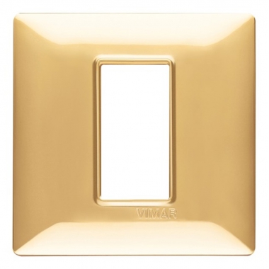 PLANA-PLACCA 1M TECNOPOLIIM.ORO LUCIDO - VIMAR 14641.24 - VIMAR 14641.24 product photo Photo 02 3XL