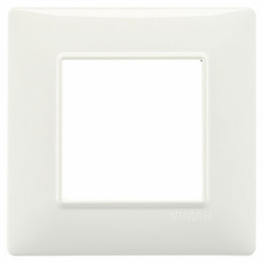 PLACCA 1 POSTO PER SCATOLA TONDA VIMAR PLANA COLORE AVORIO - VIMAR 14642.02 product photo Photo 01 3XL