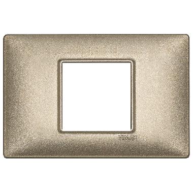 PLANA-PLACCA 2M.CENTR.METALLO BRONZO METALLIZZ - VIMAR 14652.70 - VIMAR 14652.70 product photo Photo 01 3XL