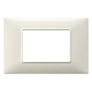 PLACCA 3 MODULI SERIE PLANA COLOREBIANCO GRANITO - VIMAR 14653.06 product photo Photo 01 3XL