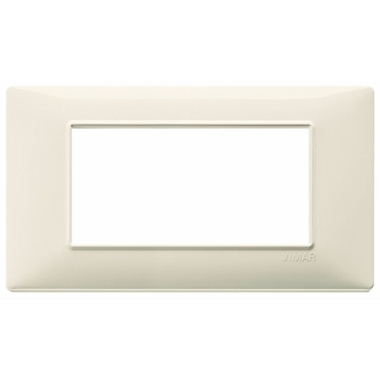 PLACCA 4 MODULI SERIE PLANA COLORE BEIGE - VIMAR 14654.03 product photo Photo 01 3XL