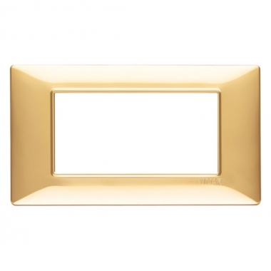 PLANA-PLACCA 4M TECNOPOL.ORO LUCIDO - VIMAR 14654.24 - VIMAR 14654.24 product photo Photo 02 3XL