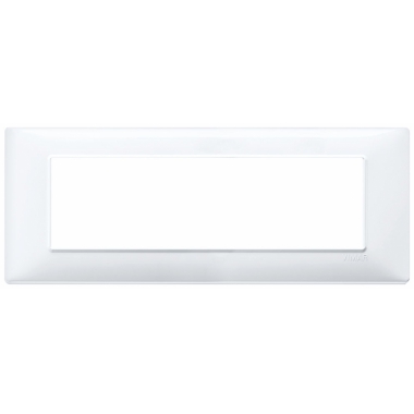 PLACCA 7 MODULI SERIE PLANA COLORE BIANCO - VIMAR 14657.01 product photo Photo 01 3XL