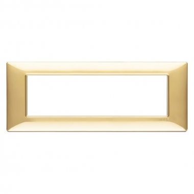 PLACCA 7 MODULI SERIE PLANA COLORE ORO LUCIDO - VIMAR 14657.24 product photo Photo 01 3XL