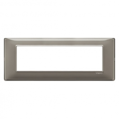 PLACCA 7 MODULI SERIE PLANA COLORE REFLEX CENERE - VIMAR 14657.40 product photo Photo 01 3XL