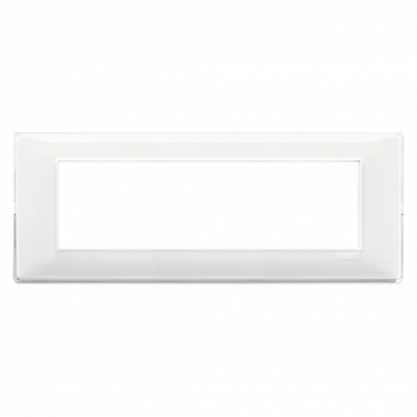 PLACCA 7 MODULI SERIE PLANA COLORE REFLEX NEVE - VIMAR 14657.41 product photo Photo 01 3XL