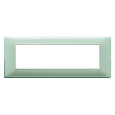 PLACCA 7 MODULI SERIE PLANA COLORE REFLEX MENTA - VIMAR 14657.44 product photo Photo 01 3XL