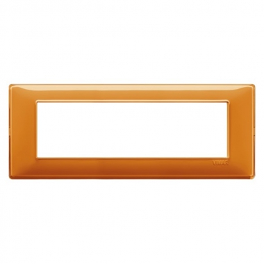 PLACCA 7 MODULI SERIE PLANA COLORE REFLEX ARANCIO - VIMAR 14657.48 product photo Photo 01 3XL
