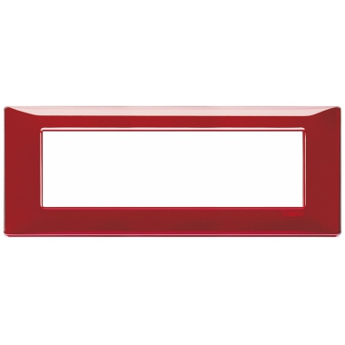 Placca 7 Moduli Reflex Rubino Vimar Plana - VIMAR 14657.51 product photo Photo 01 3XL
