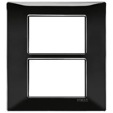 PLANA-PLACCA 6M (3+3) TECNOPOL.NERO - VIMAR 14659.05 - VIMAR 14659.05 product photo Photo 01 3XL