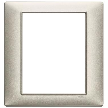 PLANA-PLACCA 8M (4+4) TECNOPOL.NICHEL OPACO - VIMAR 14668.21 product photo Photo 01 3XL