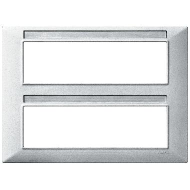 PLANA-PLACCA 14M (7+7) TECNOPOL.ARGENTO OPACO - VIMAR 14690.20 product photo Photo 01 3XL