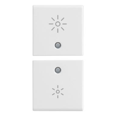 DUE MEZZI TASTI 1M DIMMER BIANCO - VIMAR 14751.3 - VIMAR 14751.3 product photo Photo 01 3XL
