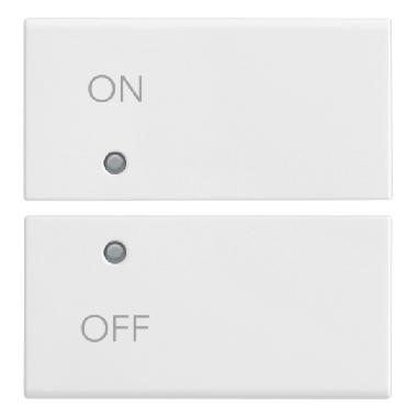 DUE MEZZI TASTI 2M SIMBOLI ON/OFF BIANCO - VIMAR 14752.1 - VIMAR 14752.1 product photo Photo 01 3XL