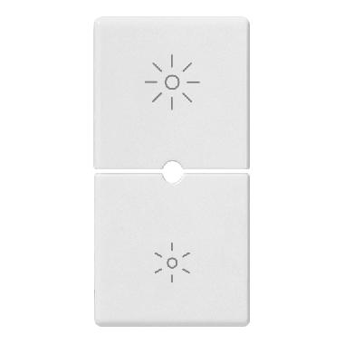 DUE MEZZI TASTI 1M DIMMER BIANCO - VIMAR 14755.3 - VIMAR 14755.3 product photo Photo 01 3XL