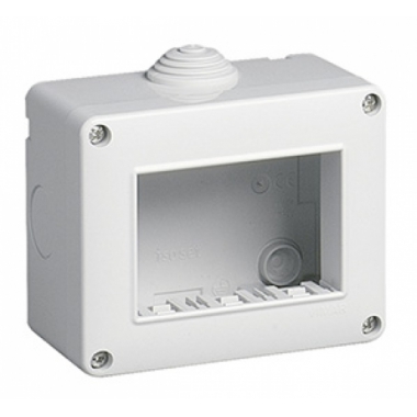 CONTENITORE DA PARETE IP40 3 MODULI PER SERIE PLANA ARKE EIKON - VIMAR 14803 product photo Photo 01 3XL