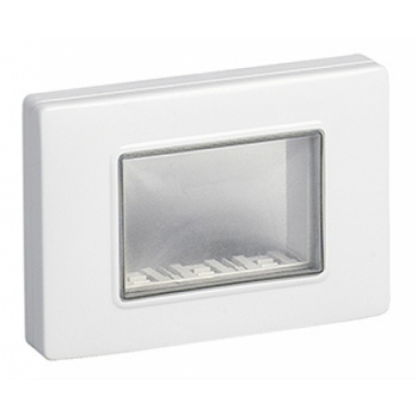 CALOTTA 3 MODULI +VITI IP65 BIANCO PER SERIE PLANA ARKE EIKON - VIMAR 14943.01 product photo Photo 01 3XL